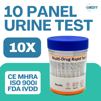ALLTEST 10 Panel Employment Urine Drug Testing Kit DOA-1107-A1 Drug Test Cup With Adulteration Strip