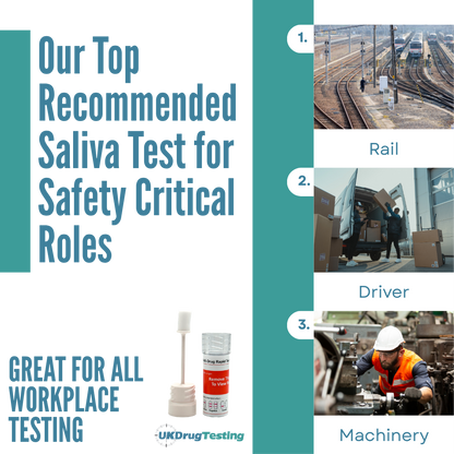 what drug test to use in the rail, logistics, construction or manufacturing industries - great for all workplace drug & alcohol testing needs