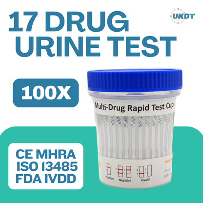 17 panel urine drug testing cup kits 100 pack