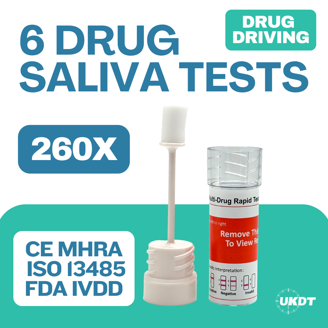 drug driving saliva drug testing kits 6 drugs tested pack of 260