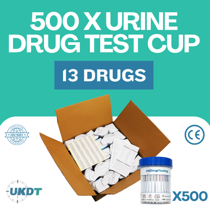 huge saving in price when you buy 500 urine drug test cups 