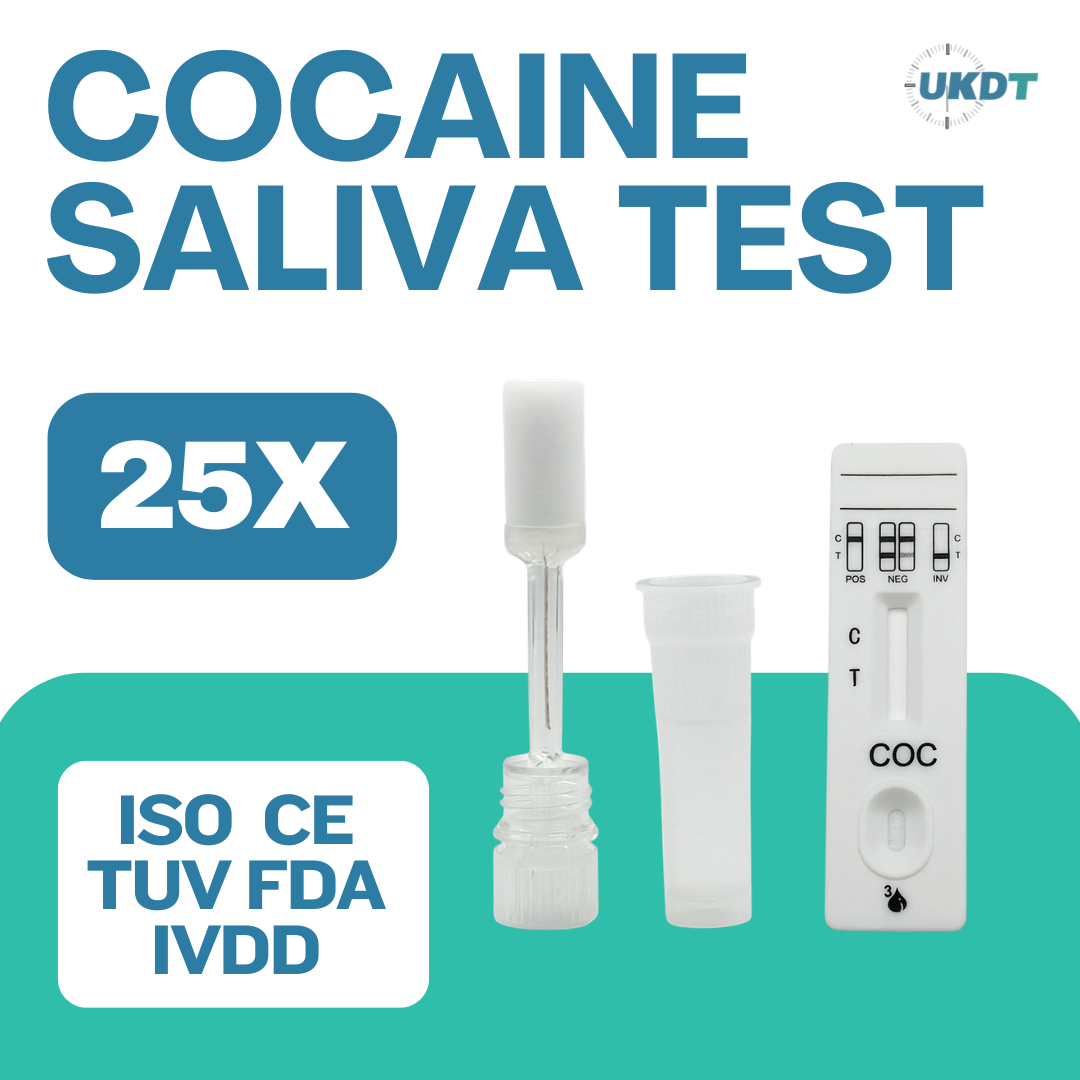 test saliva for cocaine drug test kit uk 25 pack