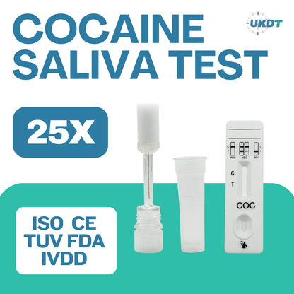 test saliva for cocaine drug test kit uk 25 pack
