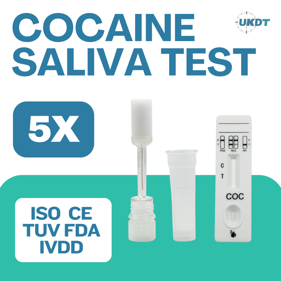 test saliva for cocaine drug testing kits uk pack of 5