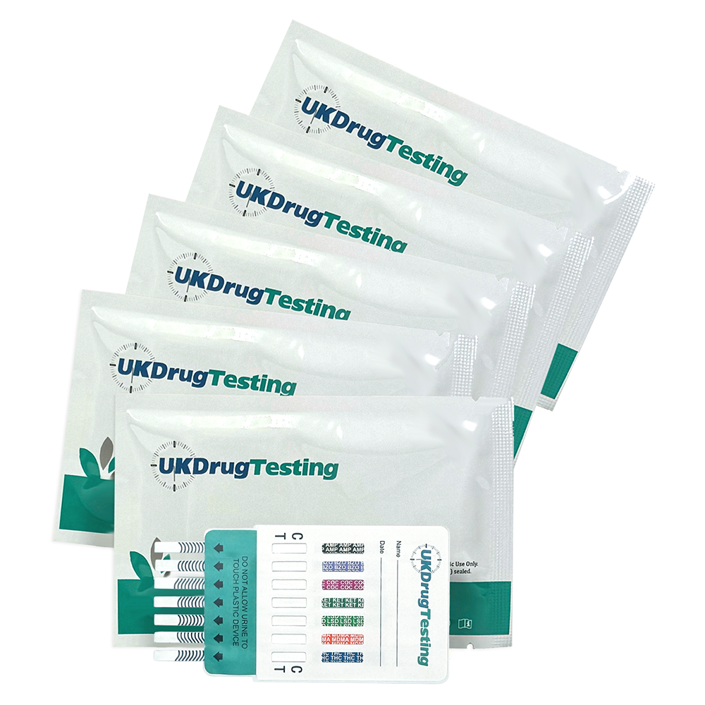 Pack of five GenZ Urine Drug Testing Kit By UKDrugTesting