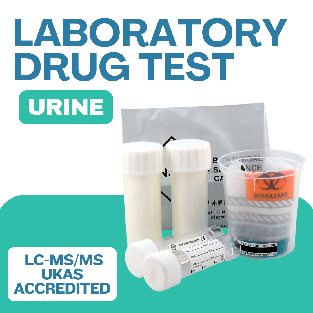 UKAS accredited laboratory confirmation urine drug test pack