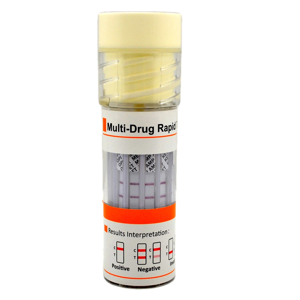 reading the result windows on a multi drug rapid saliva drug test kit