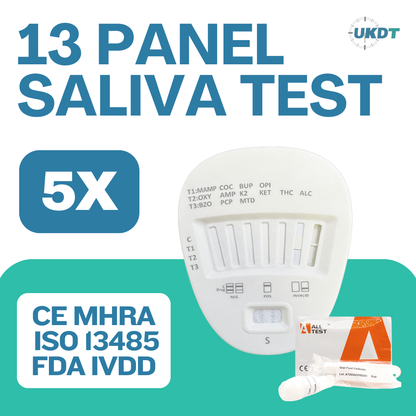 ALLTEST 13 Panel Saliva Drug And Alcohol Testing Kit DSD-8135 Workplace And Civil Aviation