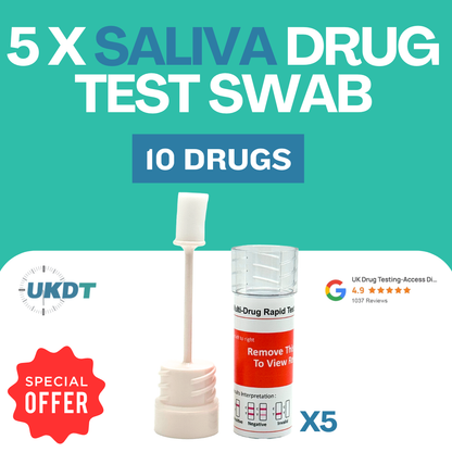 pack of 5 drug tests for construction sites