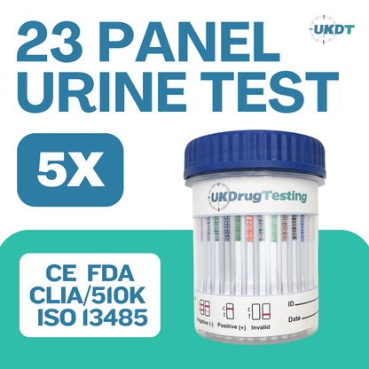 UKDrugTesting 23 Panel Urine Drug Testing Kit A1 DOW-A1246-011 3SVT