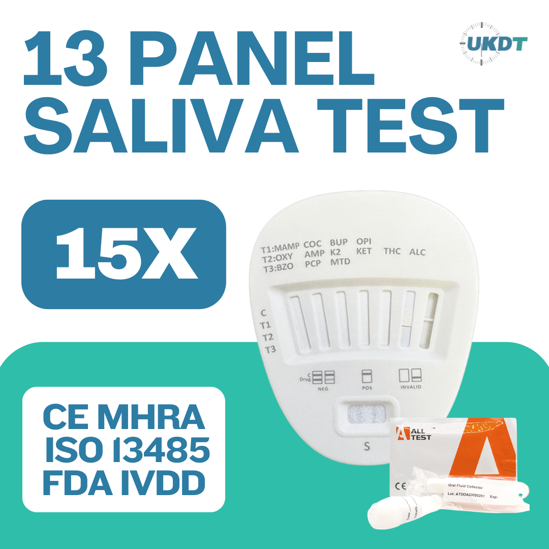 ALLTEST 13 Panel Saliva Drug And Alcohol Testing Kit DSD-8135 Workplace And Civil Aviation