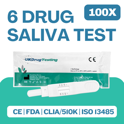 6 panel saliva drug test kits pack of 100