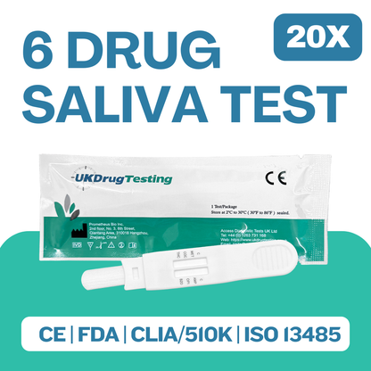 6 panel saliva drug test kits pack of 20