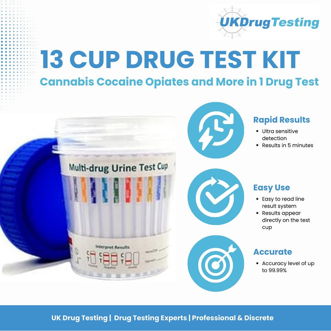 Introducing The Latest Ultra Sensitive 13 Panel Multi Drug Test