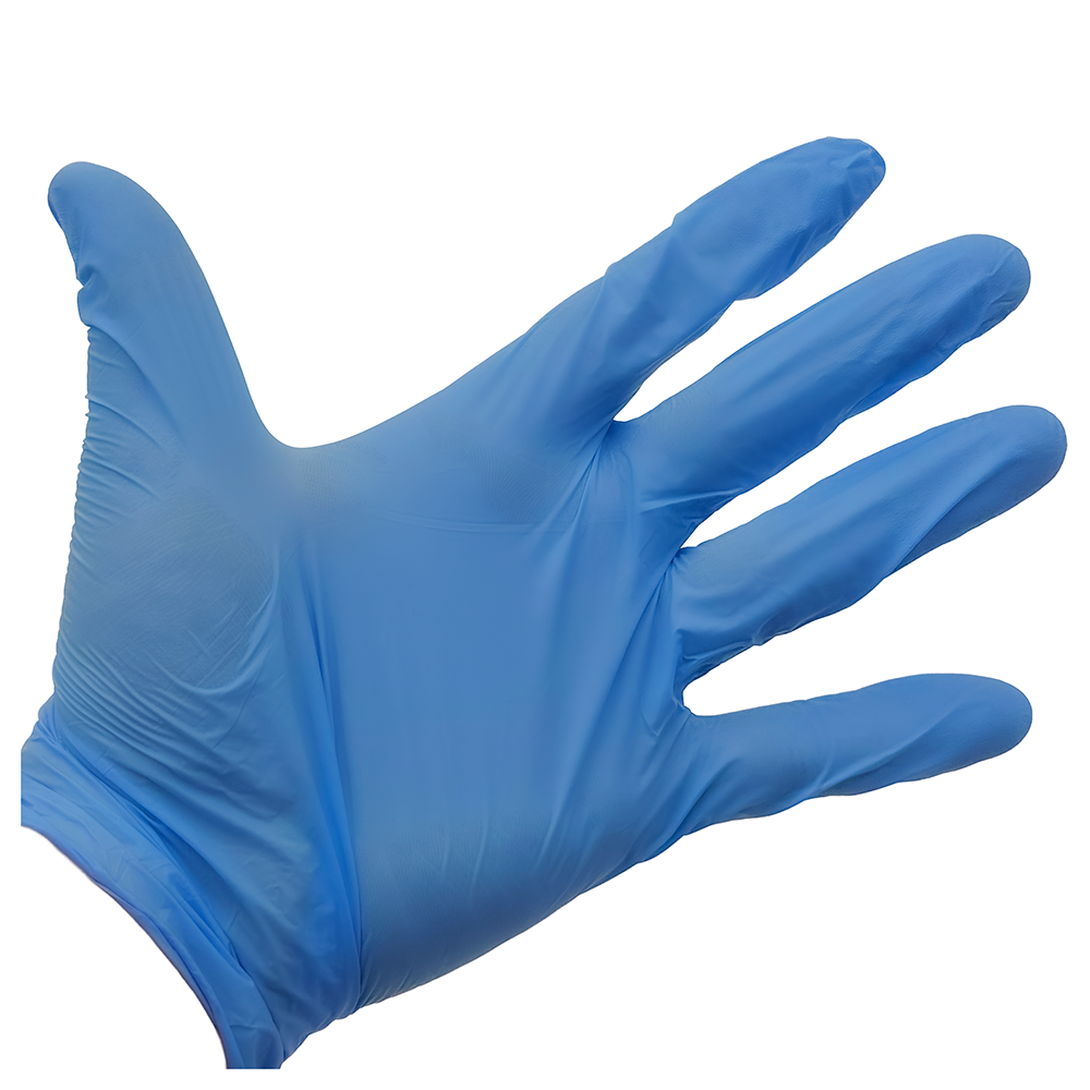 Blue nitrile gloves for drug testing