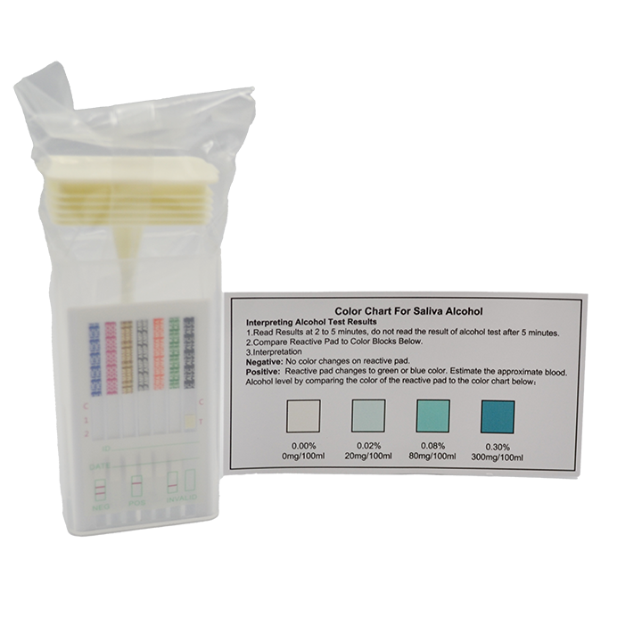 UK Drug Testing 7 Panel Ultra Cannabis Drug And Alcohol Saliva Drug Testing Cube