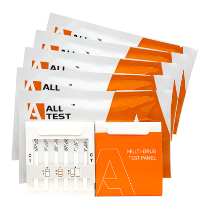Multiple 'ALLTEST' multi-drug test panels for cannabis, cocaine, ketamine, ecstasy and more