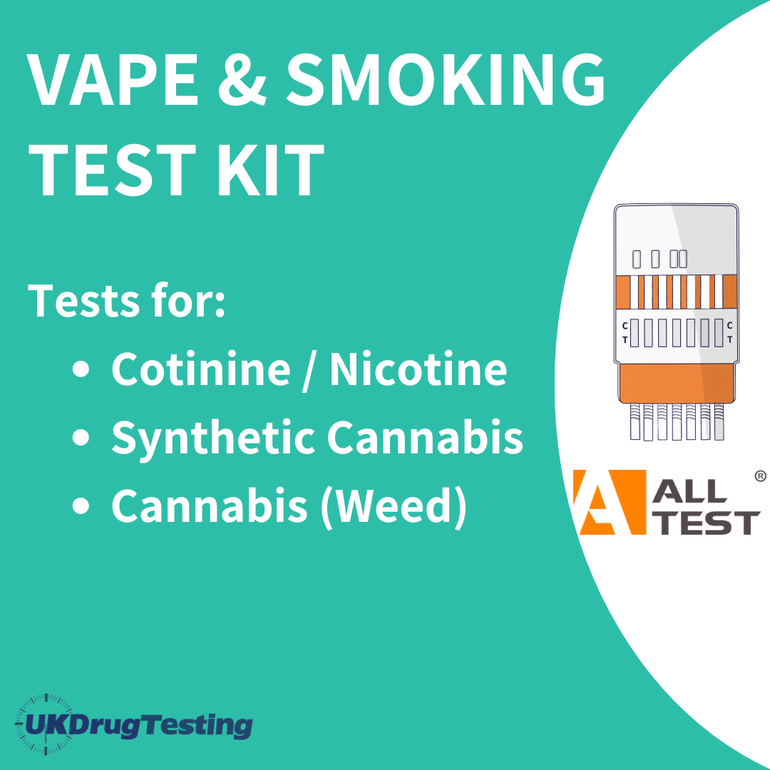 vaping smoking test kit for surface residue or vape liquid testing