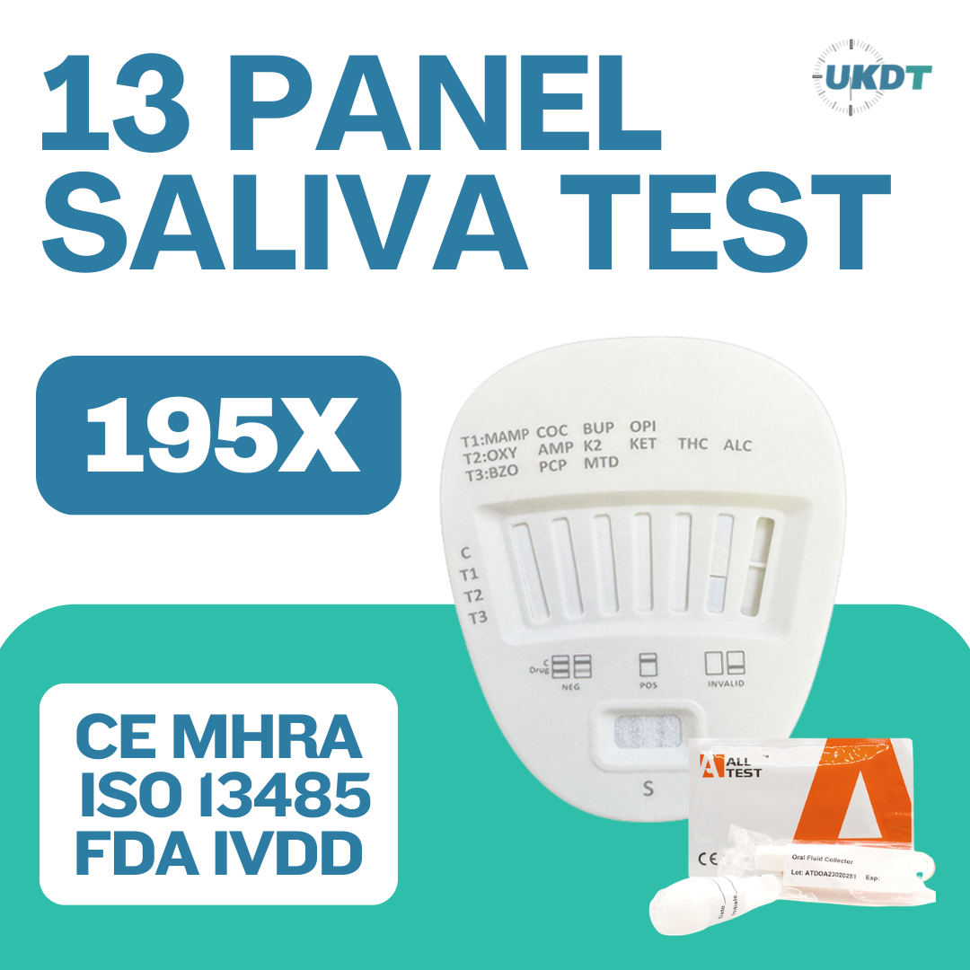 ALLTEST 13 Panel Saliva Drug And Alcohol Testing Kit DSD-8135 Workplace And Civil Aviation