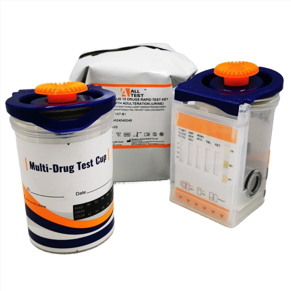 10 Panel Split Key Cup Drug Test Kits – UKDrugTesting