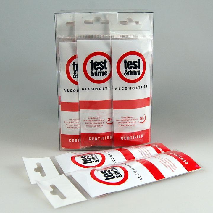 disposable single use breathalyser kits. Test and drive breathalyser